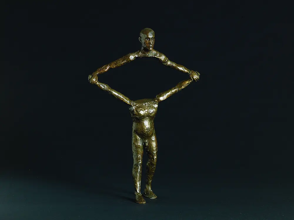 Bronze figure from Dan Reisner's Idols of the Sun series